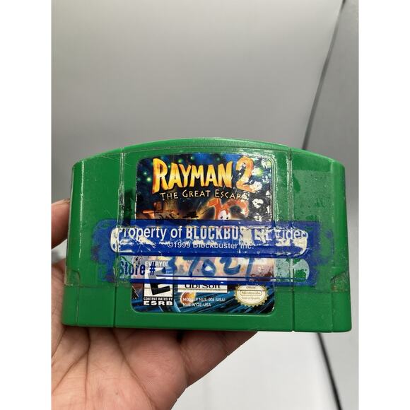 Rayman 2: The Great Escape (Nintendo N64, 1999) Authentic Tested - Picture 1 of 4